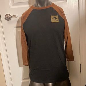 Men’s Chocolate x Emerica. Collab Baseball T-Shirt